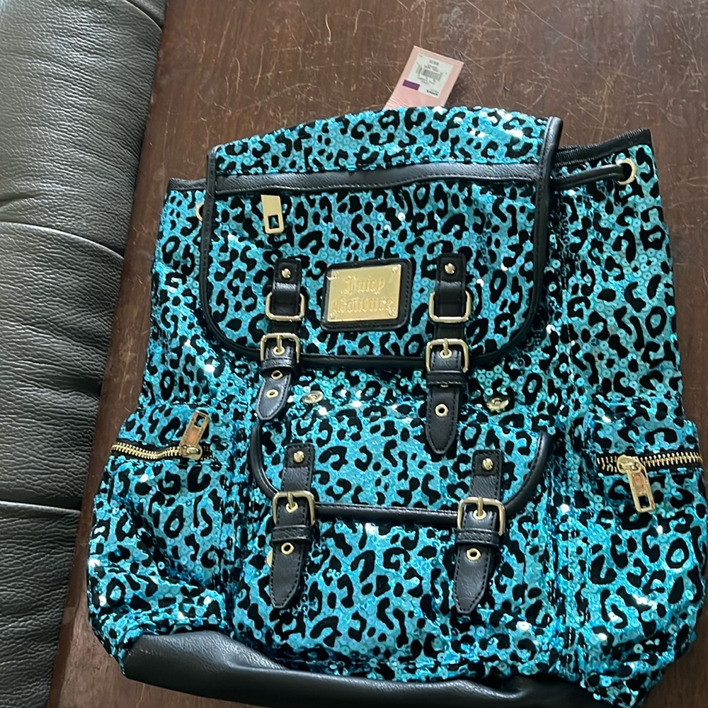 Juicy Couture sequin backpack -new w/
